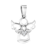 Золотая подвеска Ангел с фианитами (арт. 440498б)