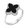 Кольцо из серебра Клевер с ониксом (арт. 7501/2064) – изображение 1