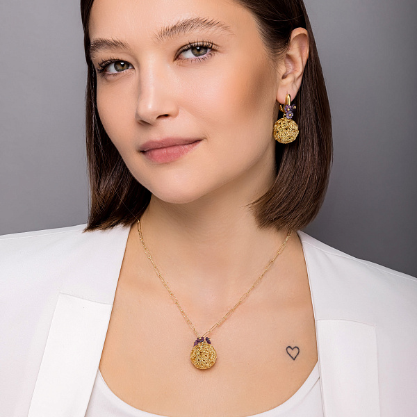 Масивне золоте кольє Francelli (арт. 352704жпф) – зображення 4