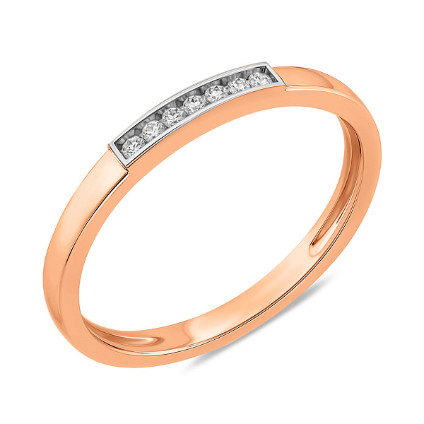 Каблучка золота з діамантами (арт. К011093005) – зображення 1