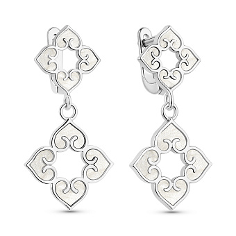 Серебряные серьги с перламутром (арт. 7502/10089п)