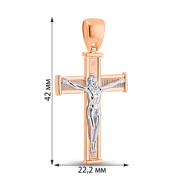 Золотой крестик с распятием (арт. 500684) – изображение 3
