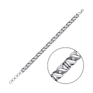 Серебряный браслет с фианитами (арт. 7909/2609-12-ч)