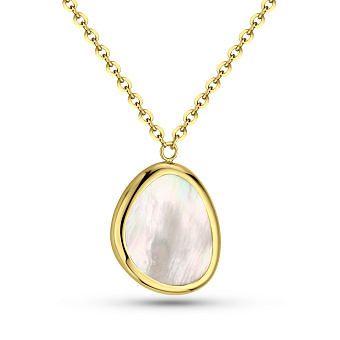 Колье золотое Diva с перламутром (арт. 352411жп)