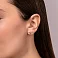 Золотые сережки-пусеты "Ветка" (арт. 110650) – изображение 2