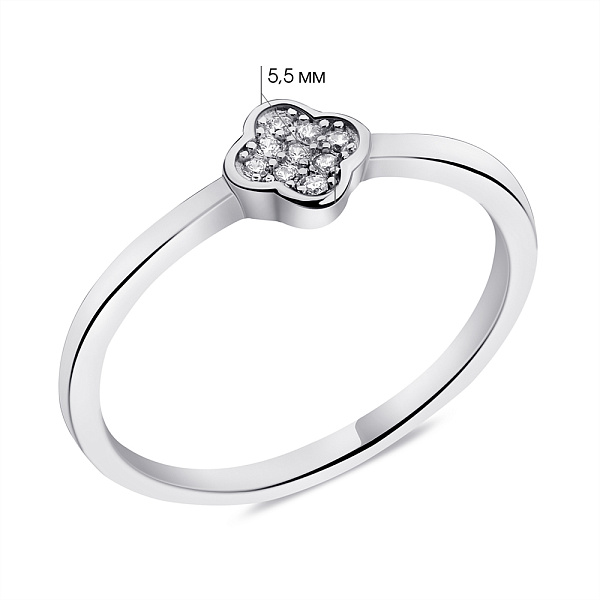 Серебряное кольцо с фианитами (арт. 7501/6570) – изображение 2