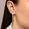Серьги из желтого золота (арт. 100965/3жб) – изображение 2