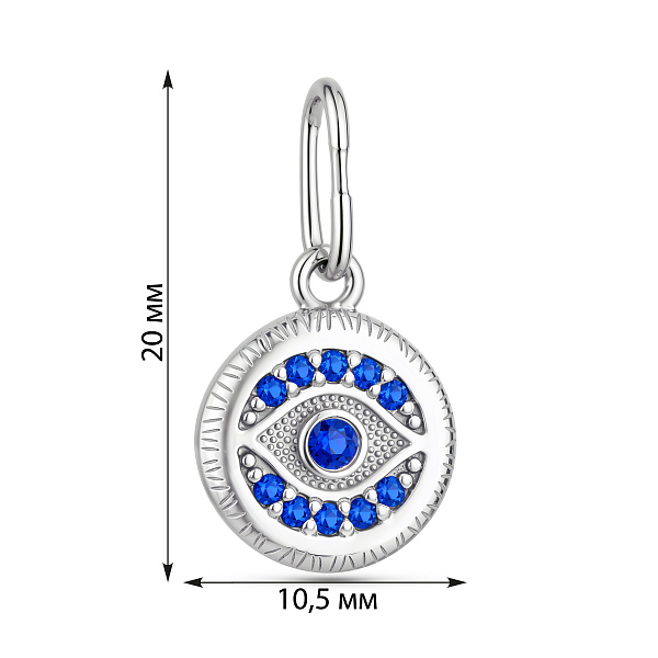 Серебряный кулон Глаз Фатимы (арт. 7503/35097рас) – изображение 2