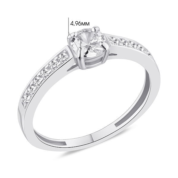 Кольцо серебряное с фианитами (арт. 7501/А160кю) – изображение 2