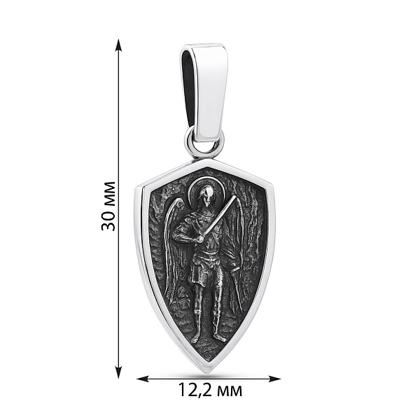 Срібний підвіс Архангел Михаїл (арт. 7903/1187пю) – зображення 2