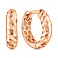 Золотые серьги-кольца без камней (арт. 1092123) – изображение 1