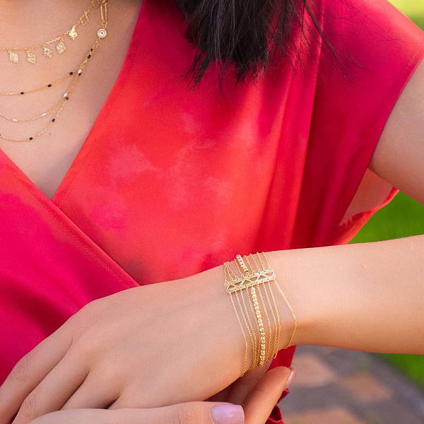 Браслет Francelli из желтого золота (арт. 3261044ж) – изображение 7