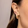 Золотые серьги без камней (арт. 121103) – изображение 3