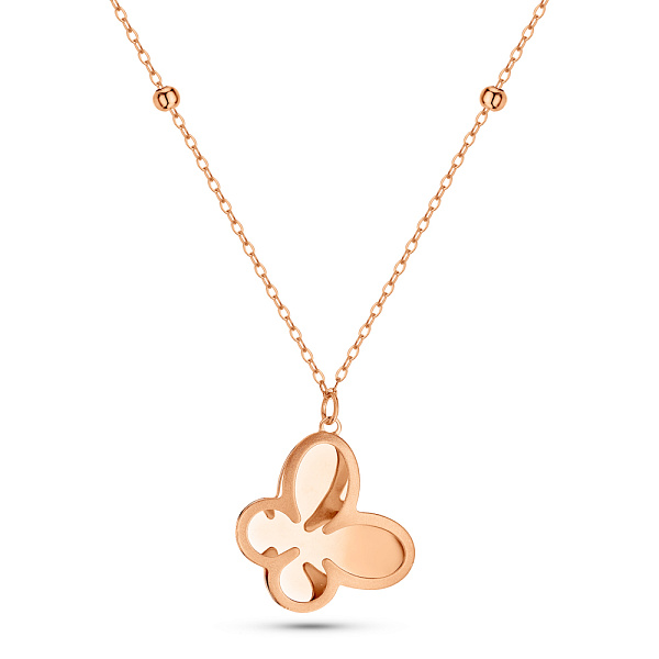 Золотое колье Бабочка (арт. 352792) – изображение 1