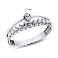 Серебряное кольцо с фианитами (арт. 7501/19043р) – изображение 2