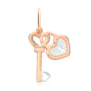 Золотая подвеска Ключ от сердца (арт. 422636)