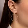 Золотые серьги-подвески с фианитами (арт. 110603) – изображение 2