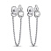 Серьги из серебра с фианитами (арт. 7518/6450) – изображение 1