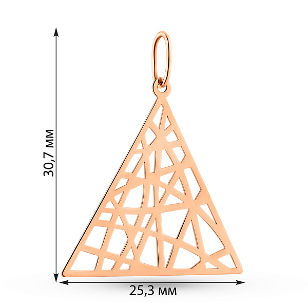 Кулон из красного золота (арт. 441285) – изображение 5