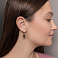 Серьги-подвески из золота с ониксом (арт. 108596/10жо) – изображение 3