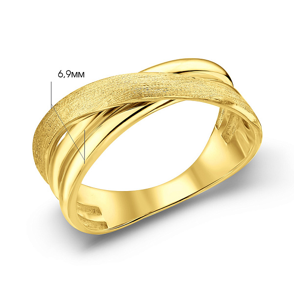 Кольцо из желтого золота (арт. 156551жм) – изображение 4