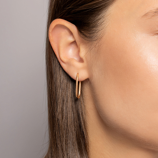 Серьги из красного золота  (арт. С-АНГ11-10) – изображение 2