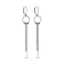 Длинные серебряные серьги-подвески (арт. 7502/9793) – изображение 1
