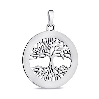 Фото Срібний кулон Дерево життя без каміння (арт. 7503/3869)
