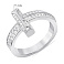 Серебряное кольцо с дорожкой из фианитов (арт. 7501/8754) – изображение 5