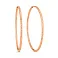 Золотые серьги-кольца без камней (арт. 122011/45) – изображение 1