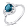 Серебряное кольцо с крупным топазом (арт. 7501/2178026Пл) – изображение 2
