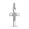 Срібний хрестик з фіанітами (арт. 7503/4038) – зображення 1