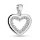 Серебряный кулон с дорожкой из фианитов (арт. 7503/4387) – изображение 1