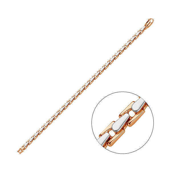 Браслет з червоного і білого золота (арт. 3261081кб) – зображення 1