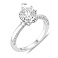 Серебряное помолвочное кольцо с фианитами (арт. 7501/8834) – изображение 2