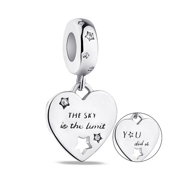 Срібний шарм Серце (арт. 7903/3743) – зображення 1