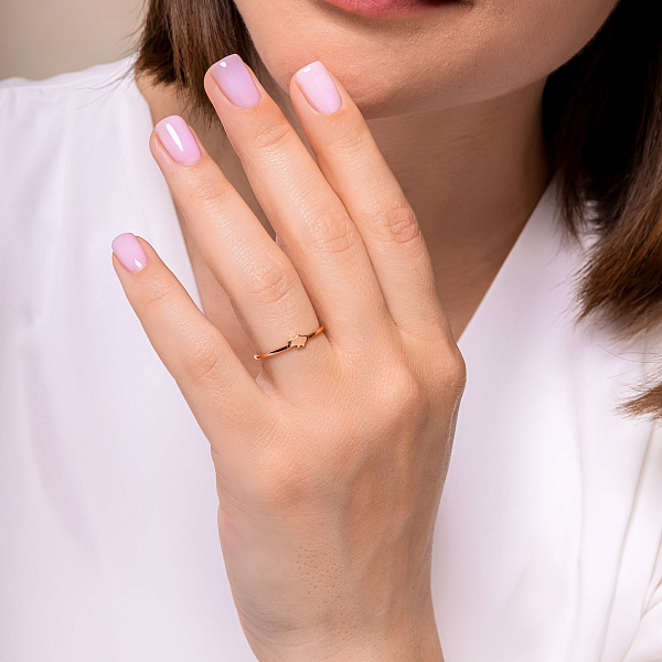 Золота каблучка З Україною в серці (арт. 1401040) – зображення 8