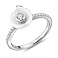 Серебряное кольцо с керамикой (арт. 7501/1908464кмб) – изображение 2