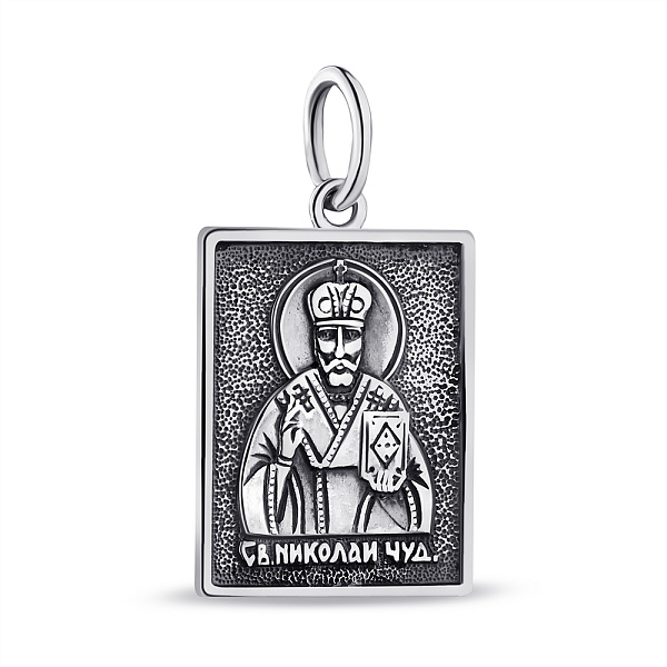 Серебряная ладанка-иконка Николай Чудотворец (арт. 7917/3100705) – изображение 1