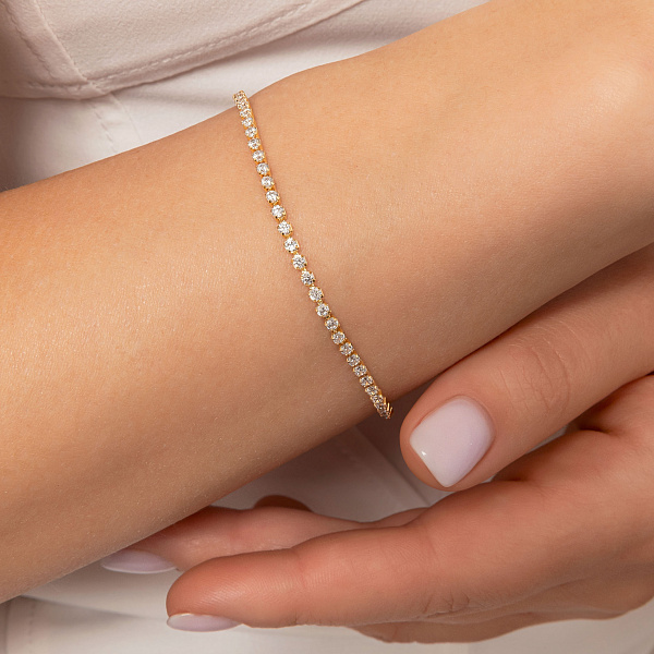 Золотий браслет Francelli з фіанітами (арт. 3261134ж) – зображення 2