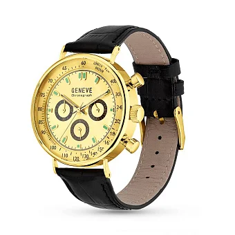 Золотий годинник кварцовий (арт. 260240жжч)