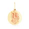 Золотая ладанка Божья Матерь с крестиком (арт. 440997) – изображение 1