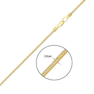 Золотий ланцюжок плетіння Снейк (арт. 304204ж)