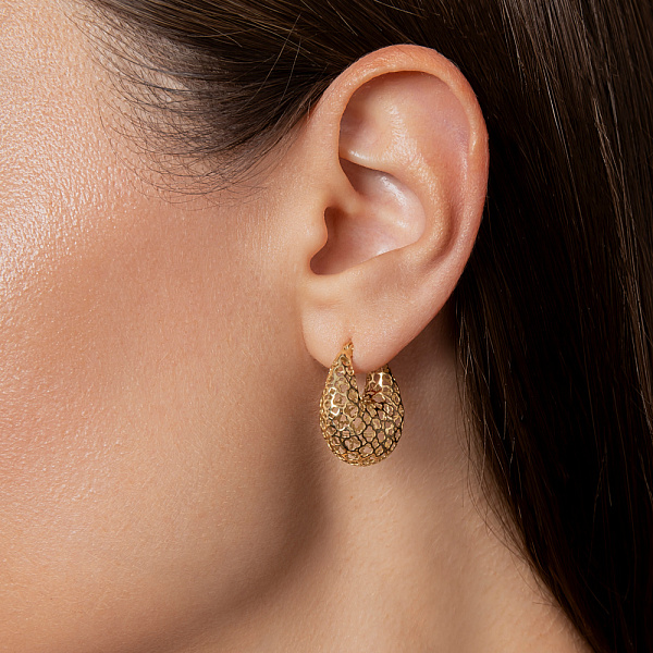 Золотые сережки Francelli (арт. 1101184ж) – изображение 3