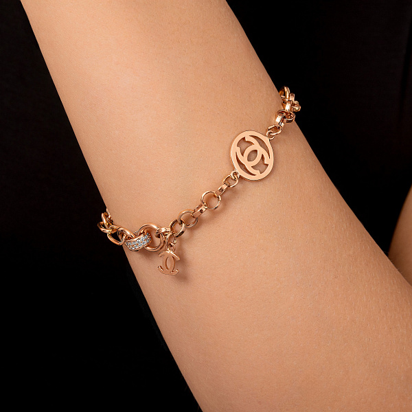 Золотой браслет с фианитами (арт. 326415П1) – изображение 3