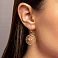 Серьги-подвески из красного золота (арт. 109210) – изображение 2
