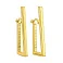Золотые серьги без камней (арт. 1091929ж) – изображение 1