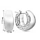 Серьги-кольца из белого золота Francelli (арт. 1091872б) – изображение 4