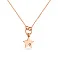 Колье из красного золота "Звезда" с фианитом (арт. 352191) – изображение 1