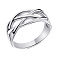 Серебряное кольцо без камней (арт. 7501/0323кю) – изображение 1